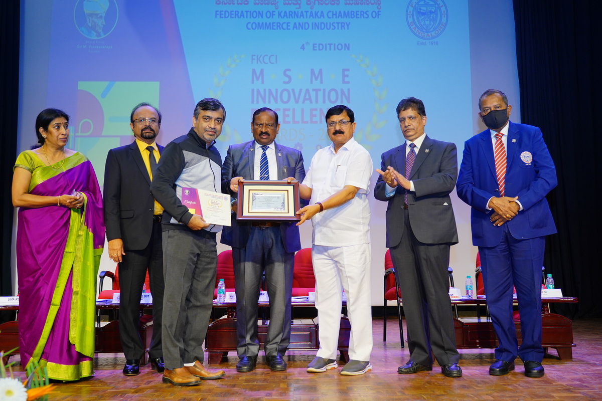 2021 – FKCCI MSME Innovation Excellence Awards 2021 (Category – Innovation and Commercialization of technology for cosmetic and hygiene applications in the fight against Covid -19)