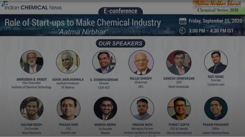 Role of Start-ups to Make Chemical Industry Aatma Nirbhar